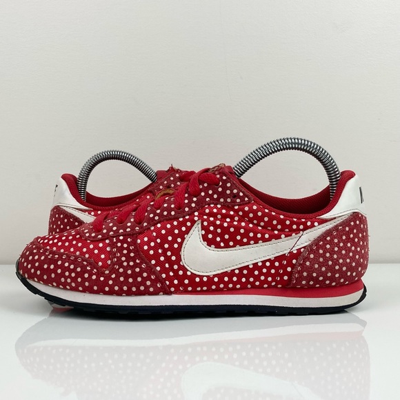 Nike Women’s Gennico Red & White Pokla Dot Athletic Training Shoes Size 8.0 - Picture 2 of 9